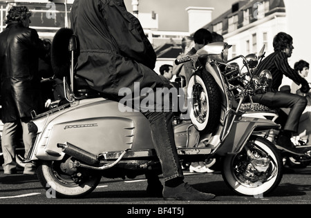 Teil des Making of des Spielfilms "Brighton Rock" vor Ort in Eastbourne 2009 Stockfoto