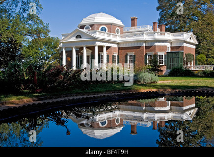 Das Haus von Thomas Jefferson, Monticello, Charlottesville Virginia Stockfoto