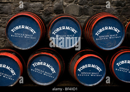 Whisky-Destillerie Tobermory, Isle of Mull, Schottland Stockfoto