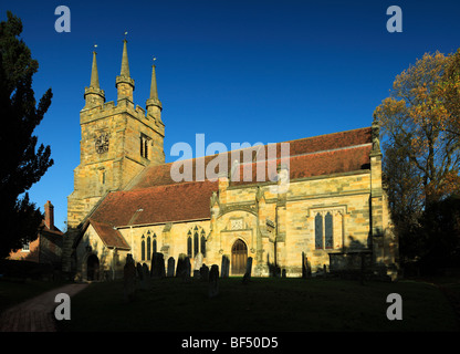 Kirche St. Johannes der Täufer, Penshurst, Kent, England, UK. Stockfoto