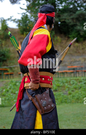 Öffnen Sie Eocha Europameisterschaft 09, montiert Bogenschießen, mit Teilnehmern aus aller Welt, einen koreanischen Teilnehmer in einem clas Stockfoto