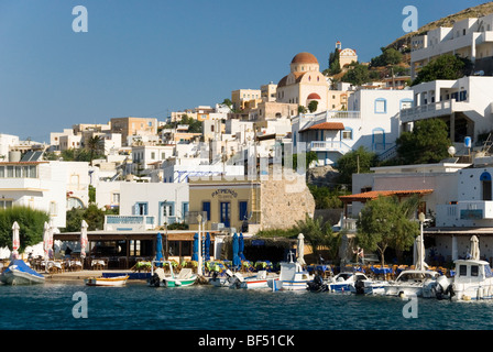 Pandeli Hafen, griechische Insel Leros, Nisos Leros, Griechenland Stockfoto