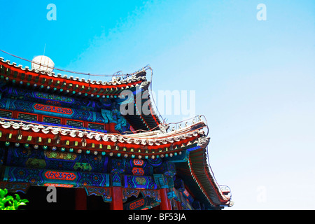 Dachdetails der geräumigen Pavillon, Sommerpalast, Peking, China Stockfoto