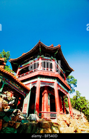 Ein Spaziergang durch ein Bild scrollen, Sommerpalast, Peking, China Stockfoto