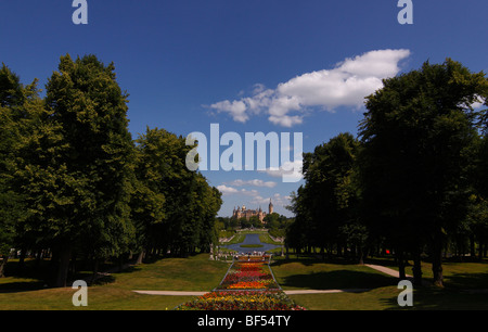 Schweriner Schloss Burg, Schwerin, Mecklenburg-Western Pomerania, Deutschland, Europa Stockfoto