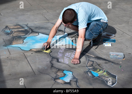 Straße Maler, London Southbank Stockfoto