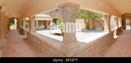 Kloster, Wiederaufbau von Italienern des ehemaligen Klosters St. John, Filérimos, Rhodos, Griechenland, Europa Stockfoto