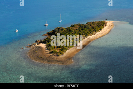 Luftaufnahme des Black Island, Whitsunday Islands Nationalpark, Queensland, Australien Stockfoto