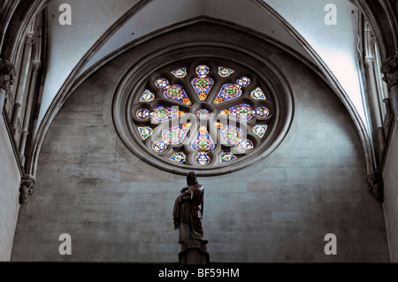 Interieur-Details, St.-Stephans Kirche, Mülhausen, Elsass, Frankreich, Europa Stockfoto