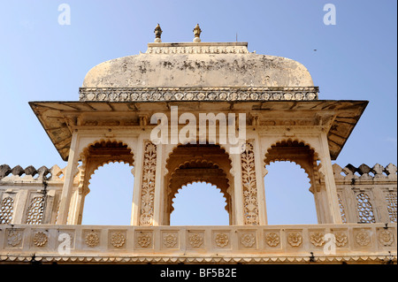 Stadt-Palast von Udaipur, detail, Udaipur, Rajasthan, Nordindien, Indien, Südasien, Asien Stockfoto