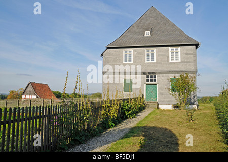 Pfarrhaus, Pfarramt, Freilichtmuseum, Westfälisches Landesmuseum für Ethnologie, Detmold, Nordrhein-Westfalen, Deutschland, Europa Stockfoto