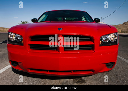 US Car Dodge Charger in rot Stockfoto