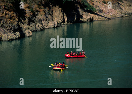 Indien, Uttarakhand, Rishikesh, Ganges, Rafting Stockfoto