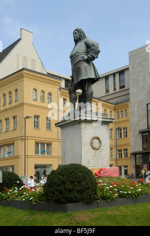 Denkmal für Georg Friedrich Händel, Halle an der Saale, Sachsen-Anhalt, Deutschland, Europa Stockfoto