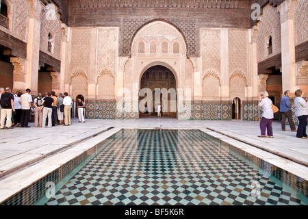 Ben Youssef Medersa in der Medina von Marrakesch, Marokko Stockfoto