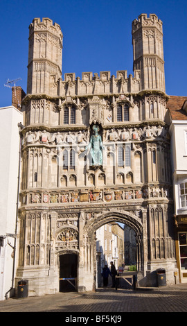 Christ Church Gate in Canterbury Cathedral Stockfoto