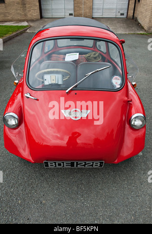 Ein Dreirad-Trojan 200 Bubble Auto oder Microcar stammt aus den frühen 1960ern. Ersten made in Germany von Heinkel Stockfoto