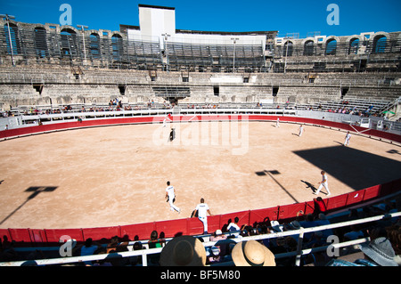 Bull-Kampf-Arena in Arles, Frankreich Stockfoto