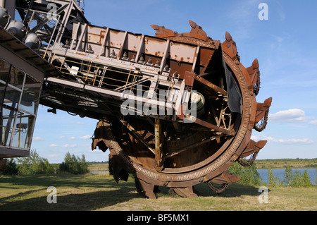 Riesenrad Schaufelrad Bagger, "Ferropolis", Stadt aus Eisen, Sachsen-Anhalt, Deutschland, Europa Stockfoto