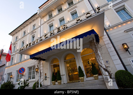 Deluxe Hotel Bayerischer Hof, Hafen, Lindau, Bodensee, Bayern, Deutschland Stockfoto