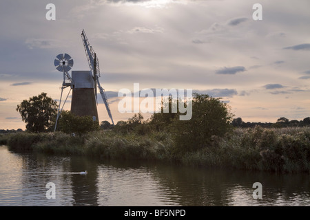 Turf Moor Entwässerung Mühle, Norfolk Broads Stockfoto