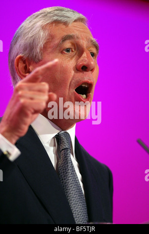 JACK STRAW MP-Justiz-Staatssekretär 29. September 2009 der BRIGHTON CENTRE BRIGHTON ENGLAND Stockfoto