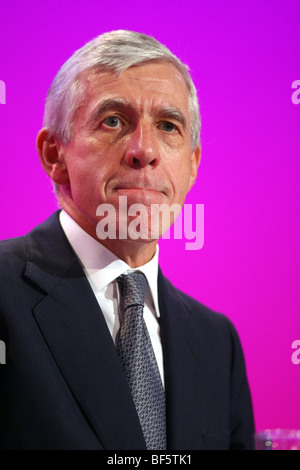 JACK STRAW MP-Justiz-Staatssekretär 29. September 2009 der BRIGHTON CENTRE BRIGHTON ENGLAND Stockfoto