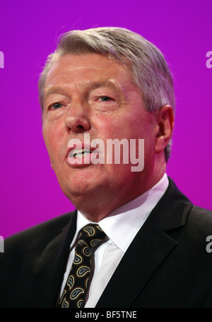 INNENMINISTER ALAN JOHNSON MP 29. September 2009 der BRIGHTON CENTRE BRIGHTON ENGLAND Stockfoto