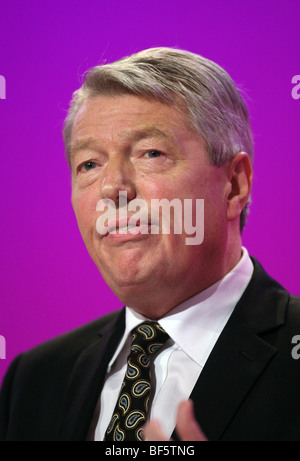 INNENMINISTER ALAN JOHNSON MP 29. September 2009 der BRIGHTON CENTRE BRIGHTON ENGLAND Stockfoto