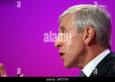 JACK STRAW MP-Justiz-Staatssekretär 29. September 2009 der BRIGHTON CENTRE BRIGHTON ENGLAND Stockfoto