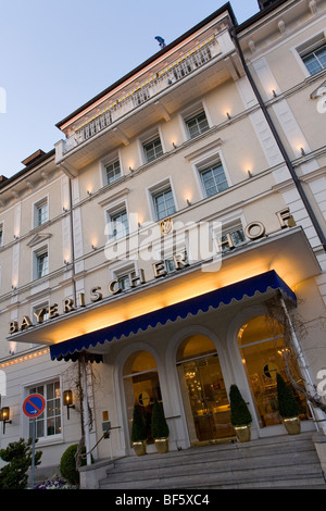 Deluxe Hotel Bayerischer Hof, Hafen, Lindau, Bodensee, Bayern, Deutschland Stockfoto