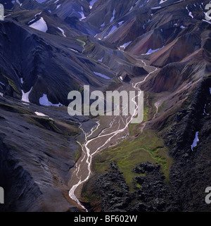 Landmannalaugar, Hochland, Island Stockfoto