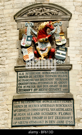 Hoorn Niederlande Holland Einhorn Port Hafen VOC Stockfoto