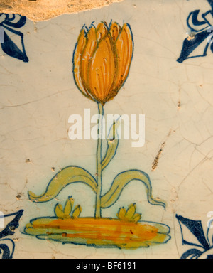 Museum Hoorn Holland Tulip Fliese 17. Jahrhundert Stockfoto