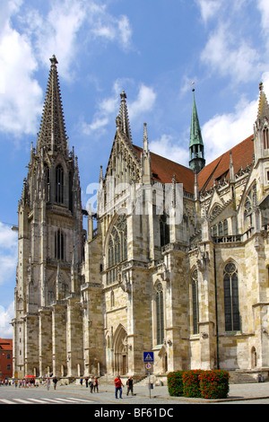 Deutschland, Regensburger Altstadt, Deutschland Regensburg Altstadt, Kathedrale des Heiligen Petrus Stockfoto