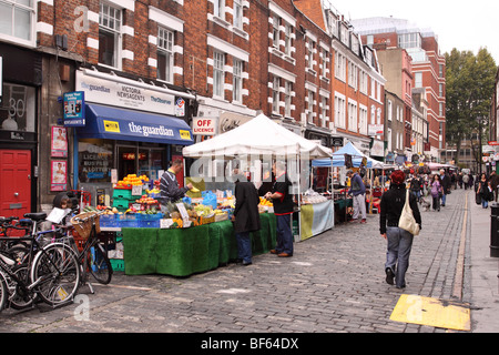 Strutton Boden Straßenmarkt in Westminster London Stockfoto