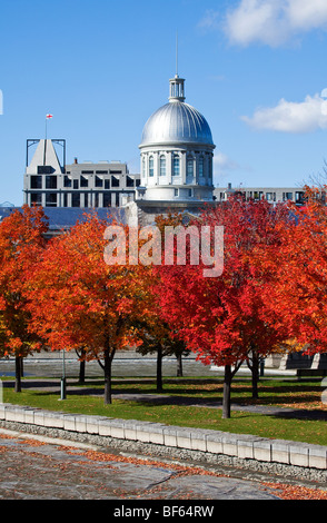 Rückgang der Bonsecours Bassin Park in Montreal, Kanada Stockfoto