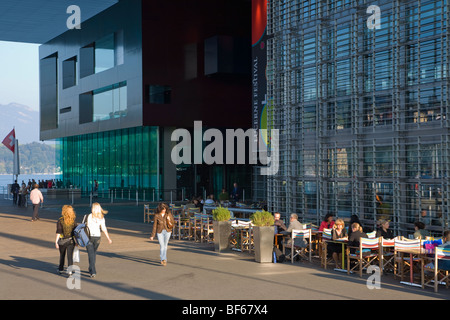 Konferenz- und Kulturzentrum, Architekt Jean Nouvel, Luzern, Schweiz Stockfoto