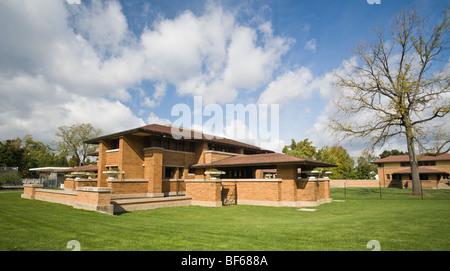 Frank Lloyd Wrights Darwin Martin Haus von der Straße. Stockfoto