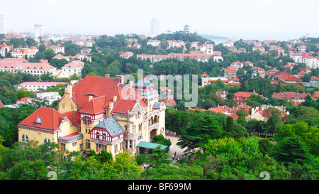 Häusern im Kolonialstil, Qingdao, Shandong, China Stockfoto