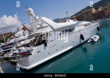 Hafen, Yachten, Nizza, Cote D Azur, Provence, Frankreich Stockfoto