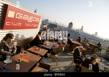 Zeilgalerie, Gagos Club Lounge Restaurant, Dachgarten, Frankfurt am Main, Hessen, Deutschland Stockfoto