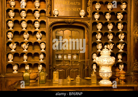 Palais Lascaris, Museum, Apotheke ab 1738, Interieur, Nizza, Cote D Azur, Provence, Frankreich Stockfoto