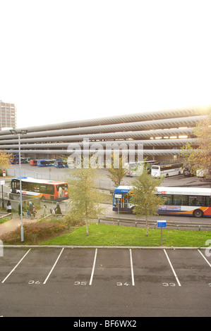 Preston Busbahnhof in 1969 gebaut und vor dem Abriss gerettet Stockfoto