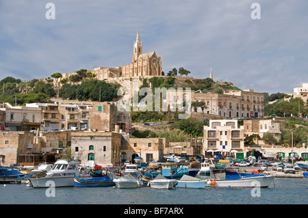 Hafen Fähre Hafen in Mgarr Gozo Malta Mediterranean Stockfoto