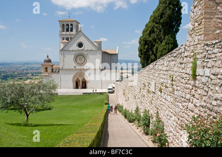 Die Basilica di San Francesco, Assisi Stockfoto