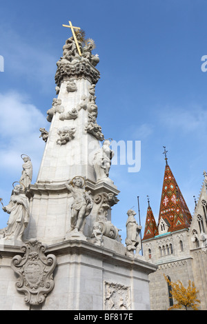 Außen Matyas Kirche, Schlossberg, Budapest, Ungarn Stockfoto