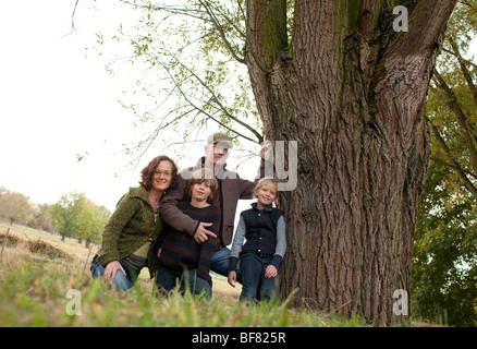 Familienporträt, Deutschland Stockfoto