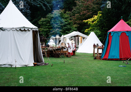 Ein mittelalterliches Lager in Thorp Perrow Stockfoto