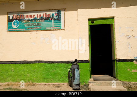 Kabul Golf Course Clubhouse kurz hinter der Stadtgrenze in Afghanistan Stockfoto